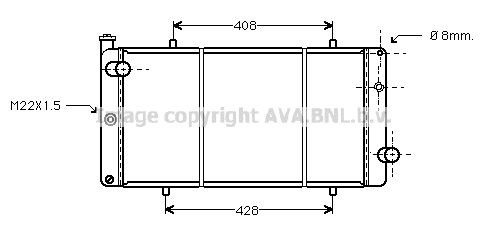 PRASCO Intercooler artikkelnummer: AD020N004 billig