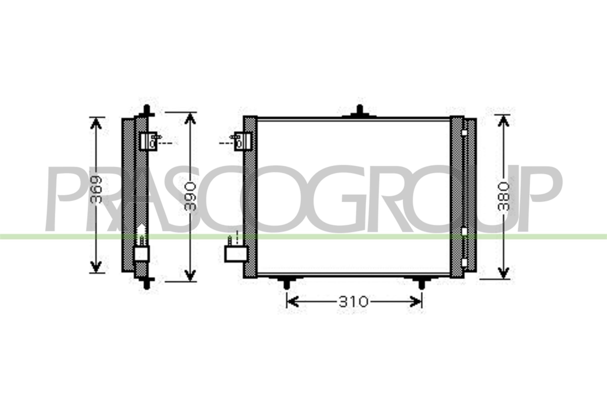 PRASCO Air conditioning condenser Article number: CI304C001 cheaply
