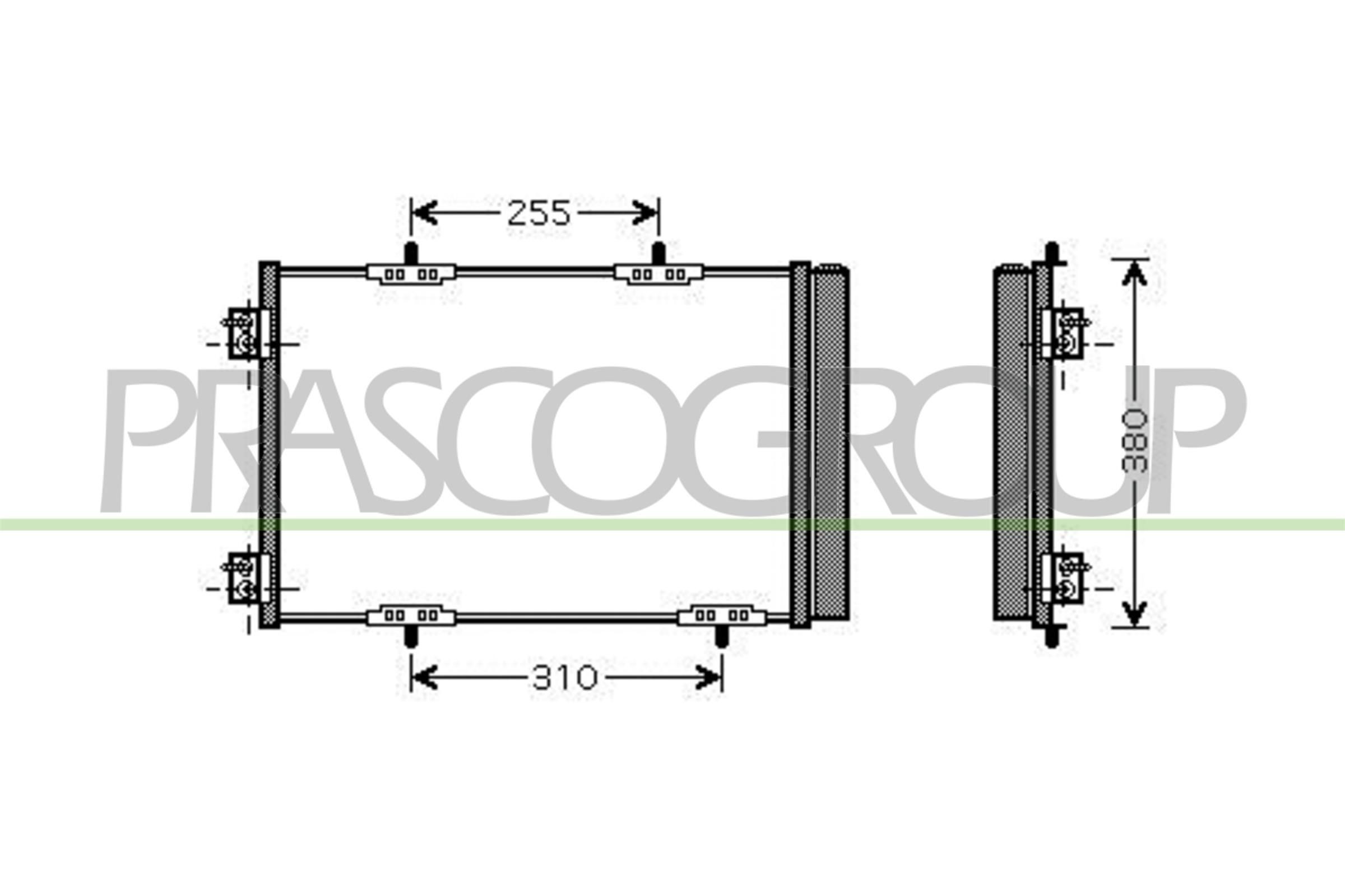 PRASCO Air conditioning condenser Article number: CI305C003 cheaply