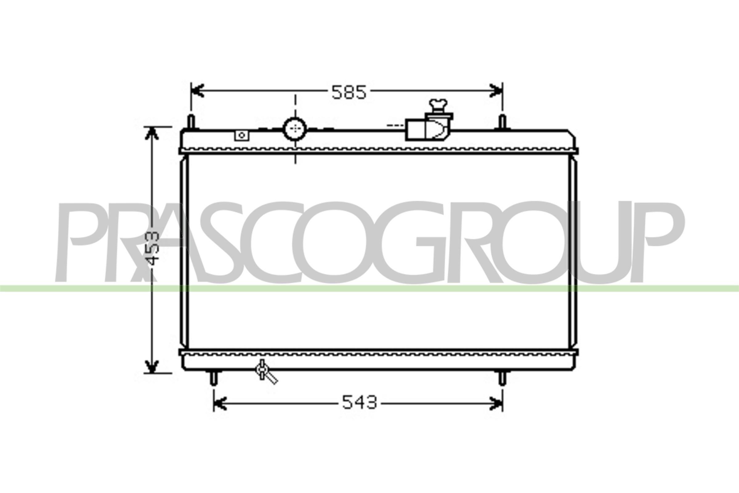PRASCO Engine radiator Article number: CI520R001 cheaply
