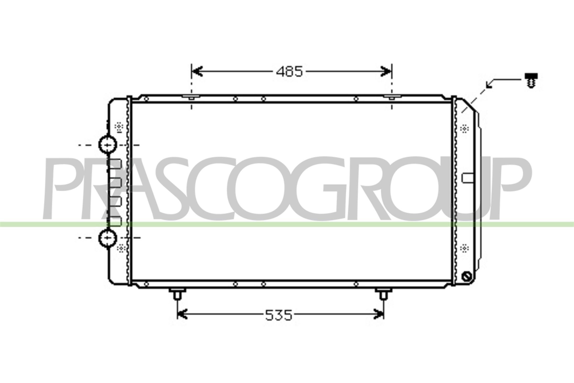 PRASCO Radiaator, mootorijahutus Artikli number: CI952R001 soodsalt