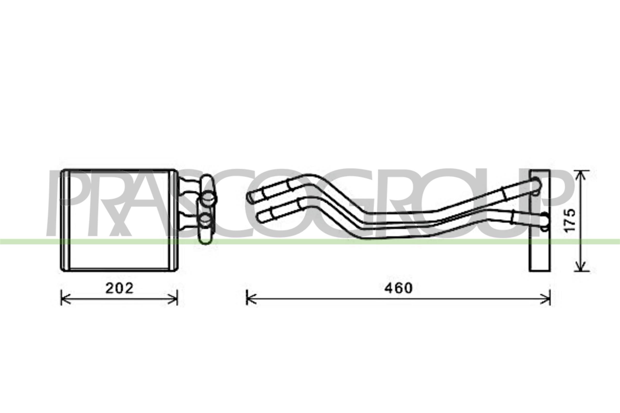 PRASCO Heater matrix Article number: FD344H001 cheaply