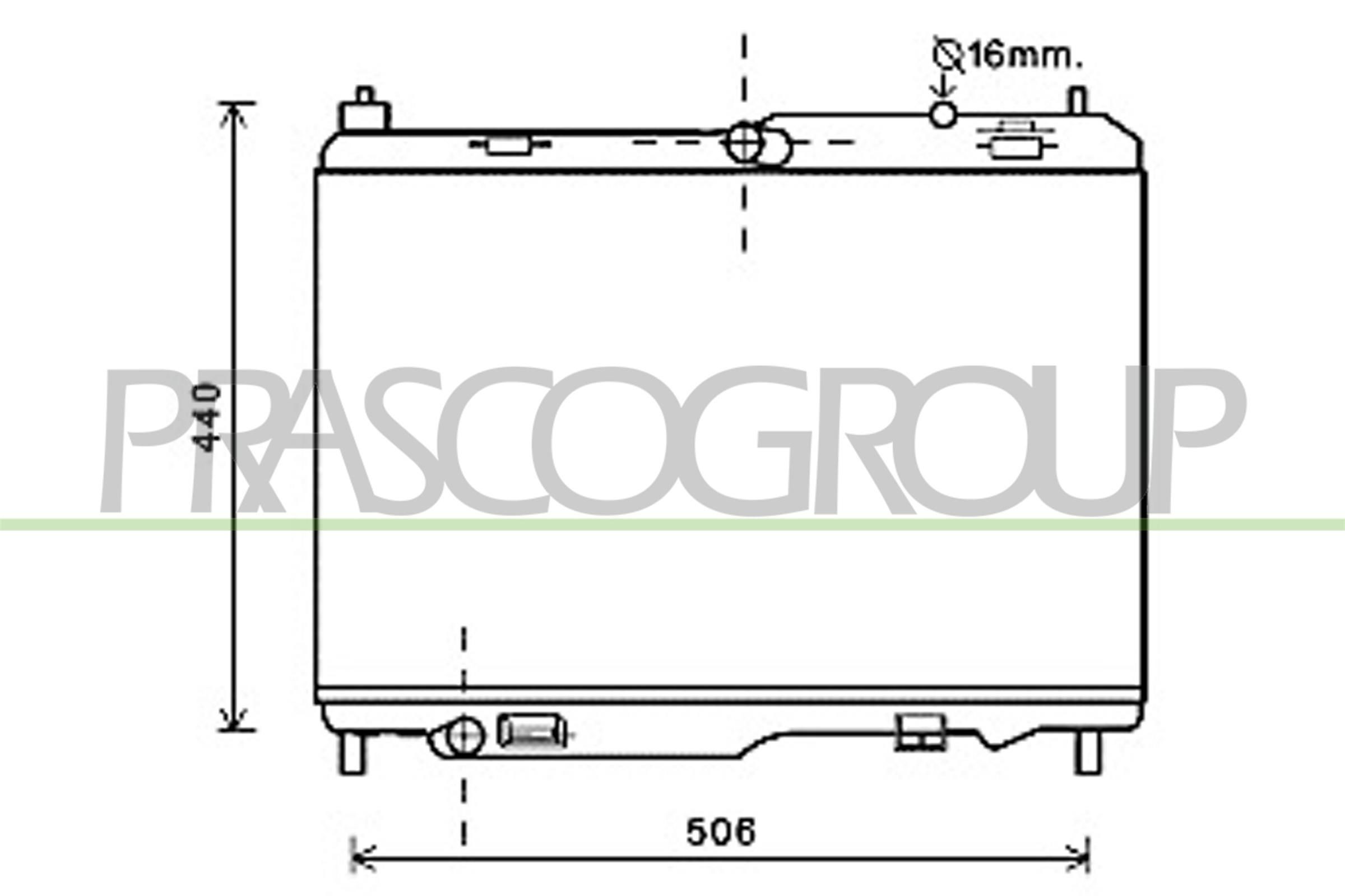 PRASCO Engine radiator Article number: FD344R002 cheaply
