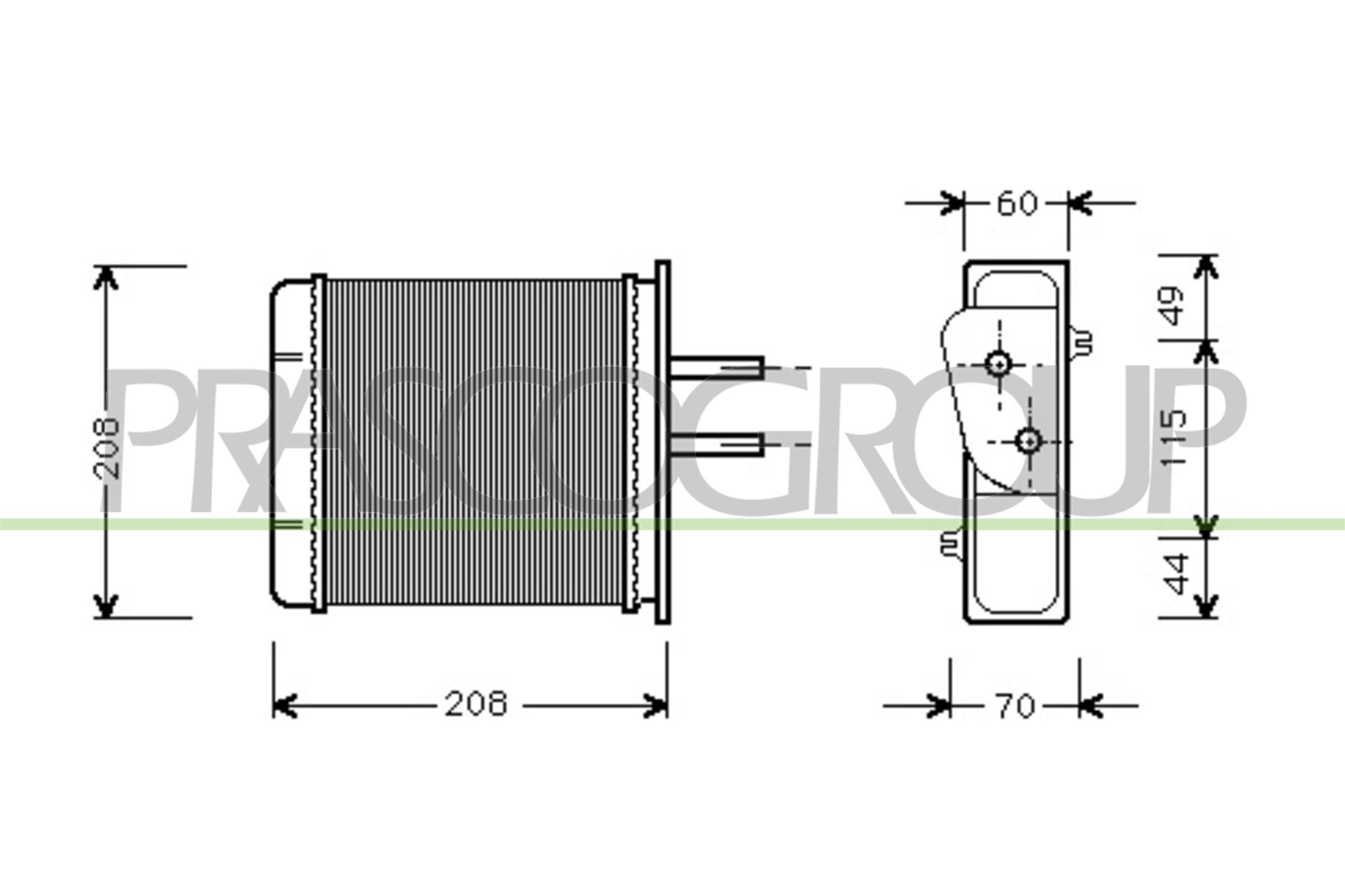 PRASCO Heater matrix Article number: FT132H001 cheaply