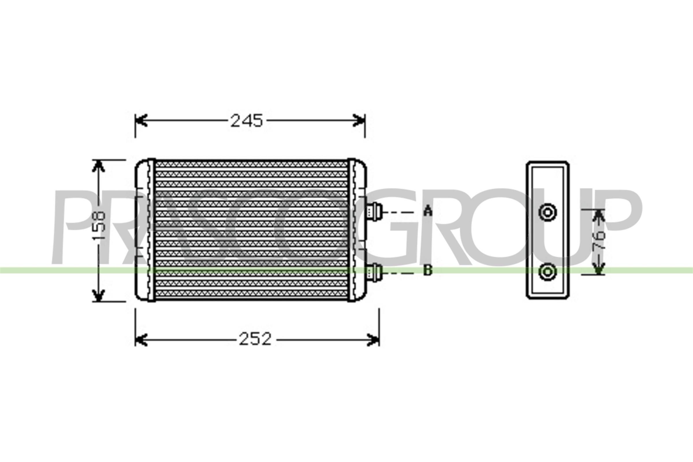PRASCO Heater matrix Article number: FT133H001 cheaply
