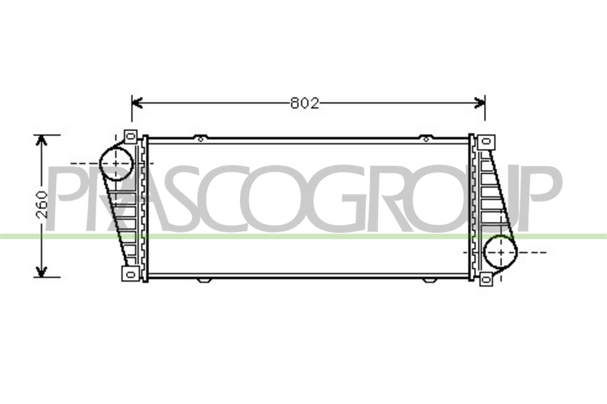 PRASCO Intercooler Varenummer: ME915N001 billige