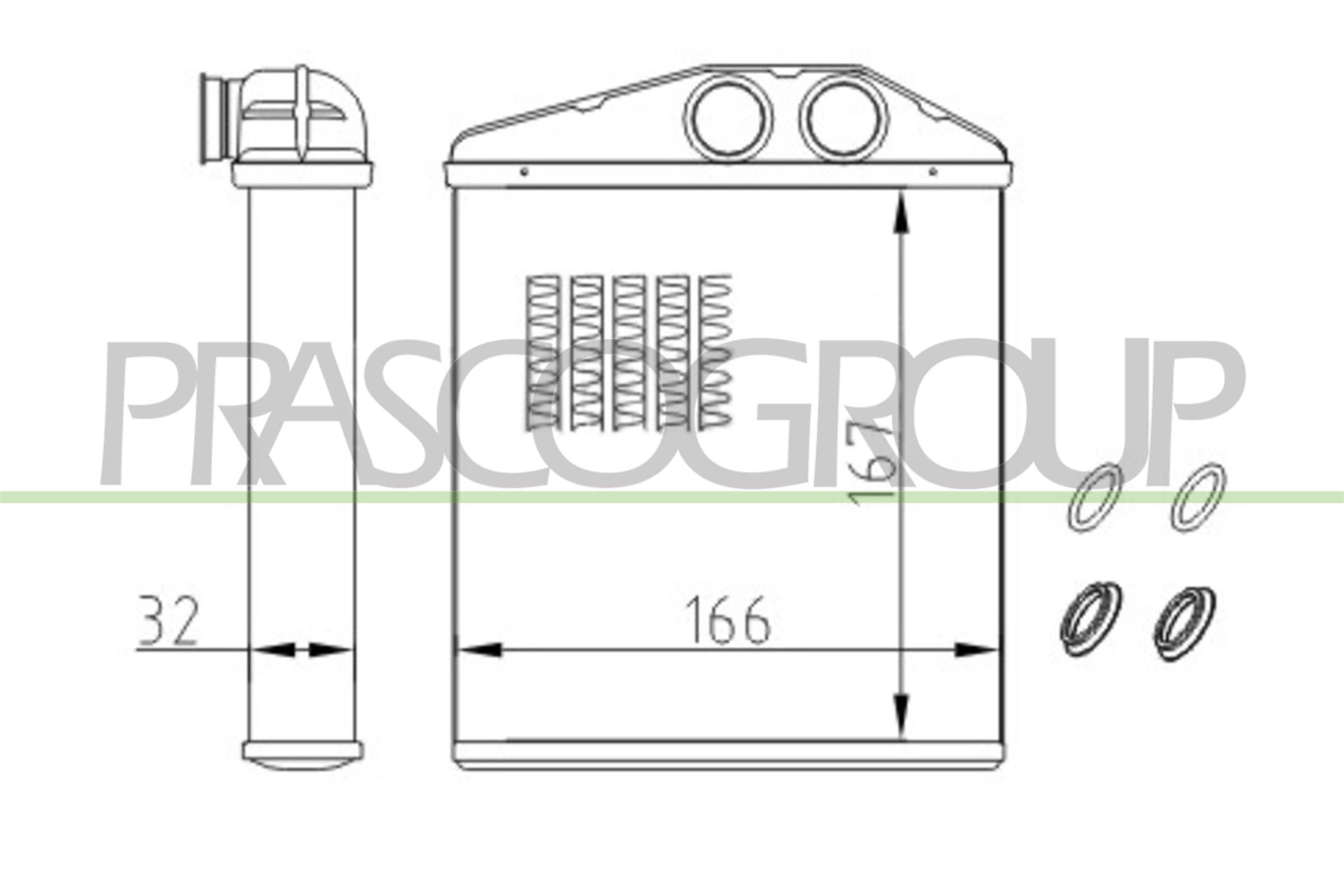 PRASCO Heater matrix Article number: OP030H001 cheaply
