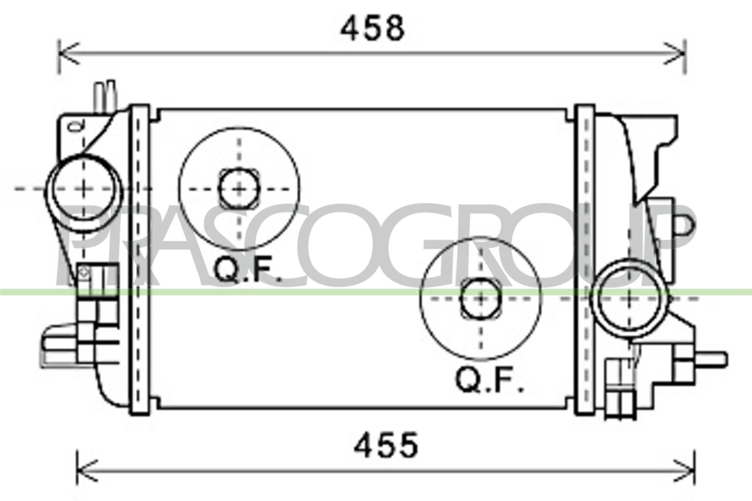 PRASCO Intercooler Article number: OP354N001 cheaply