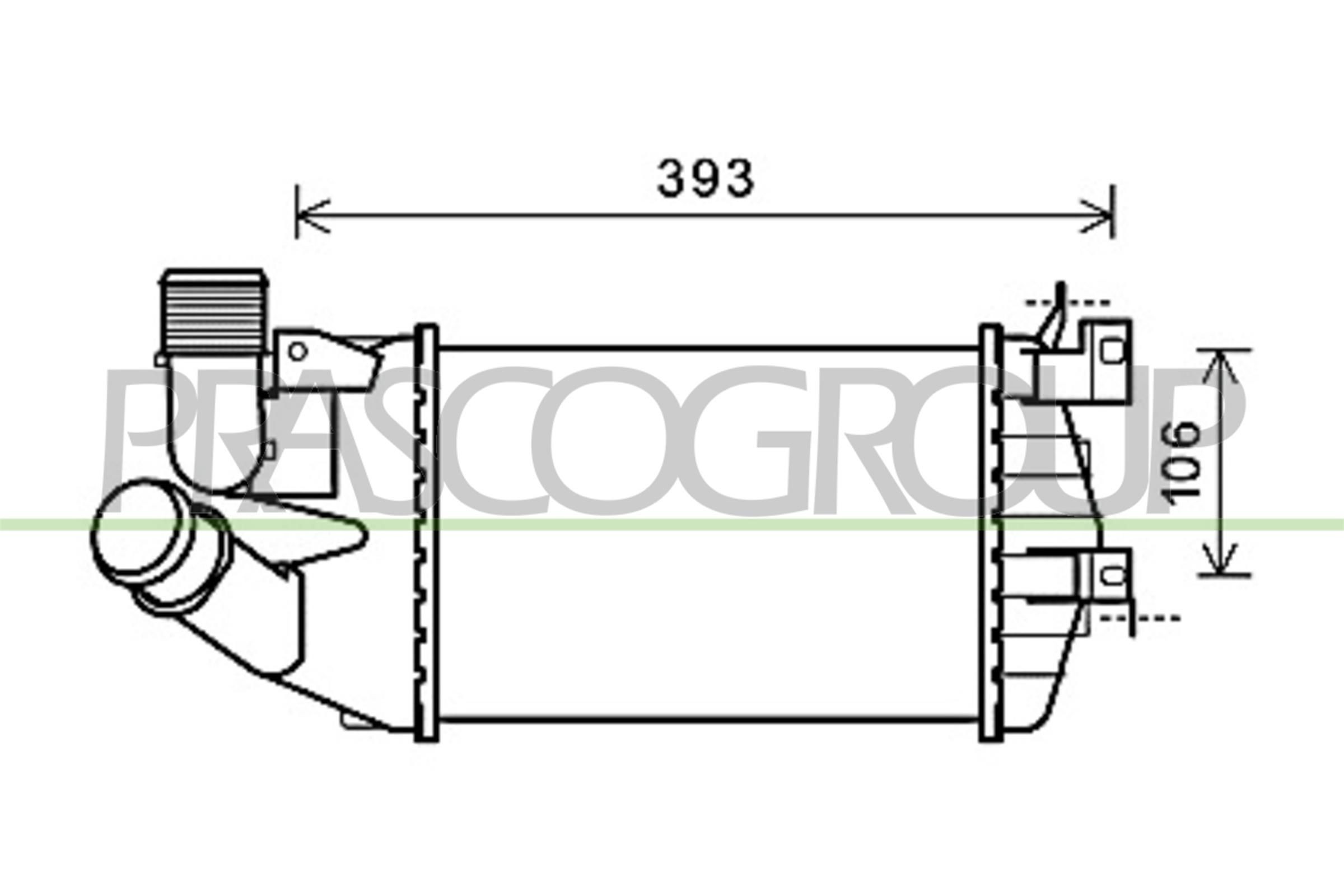 PRASCO Intercooler Article number: OP410N003 cheaply
