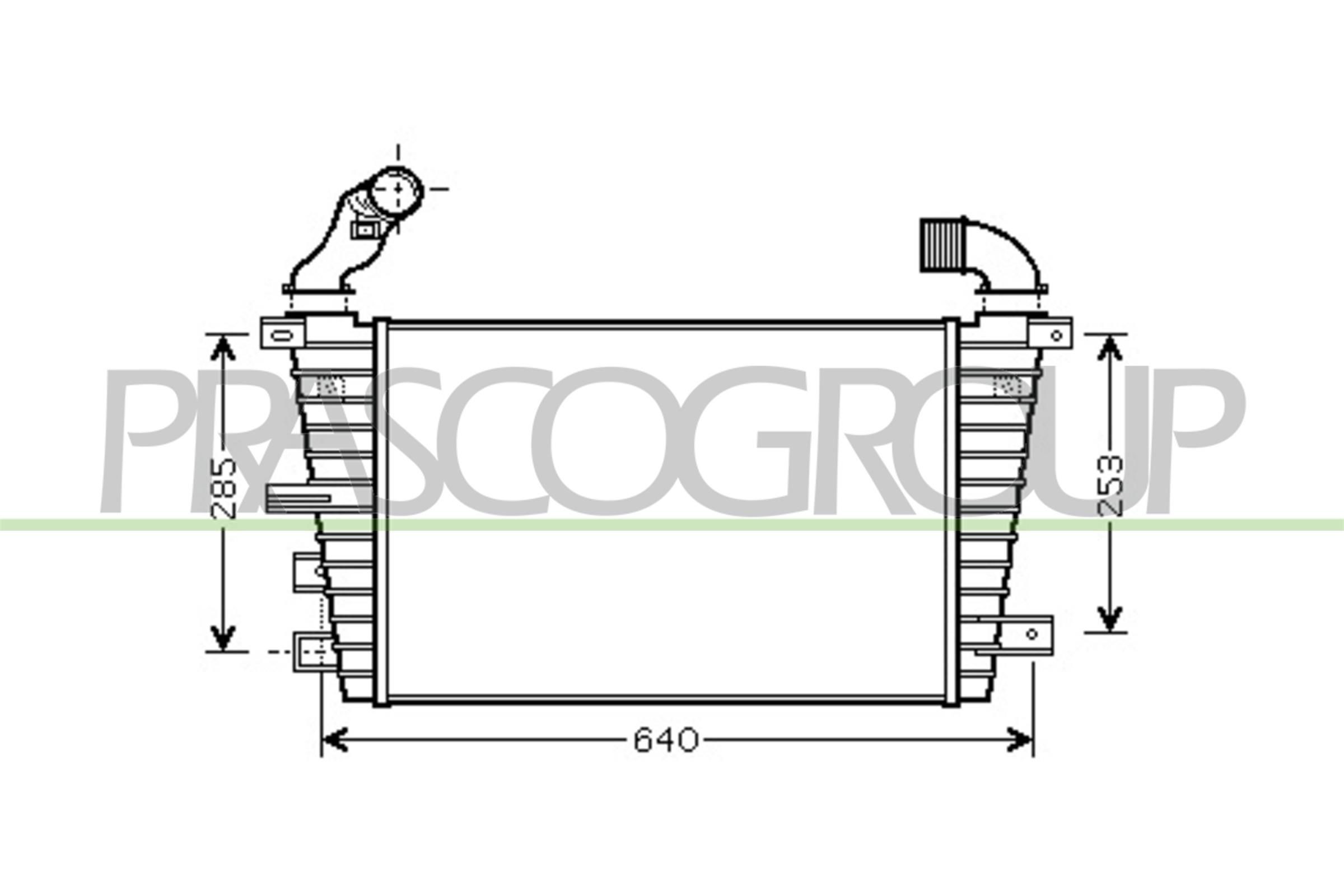 PRASCO Intercooler Article number: OP414N003 cheaply