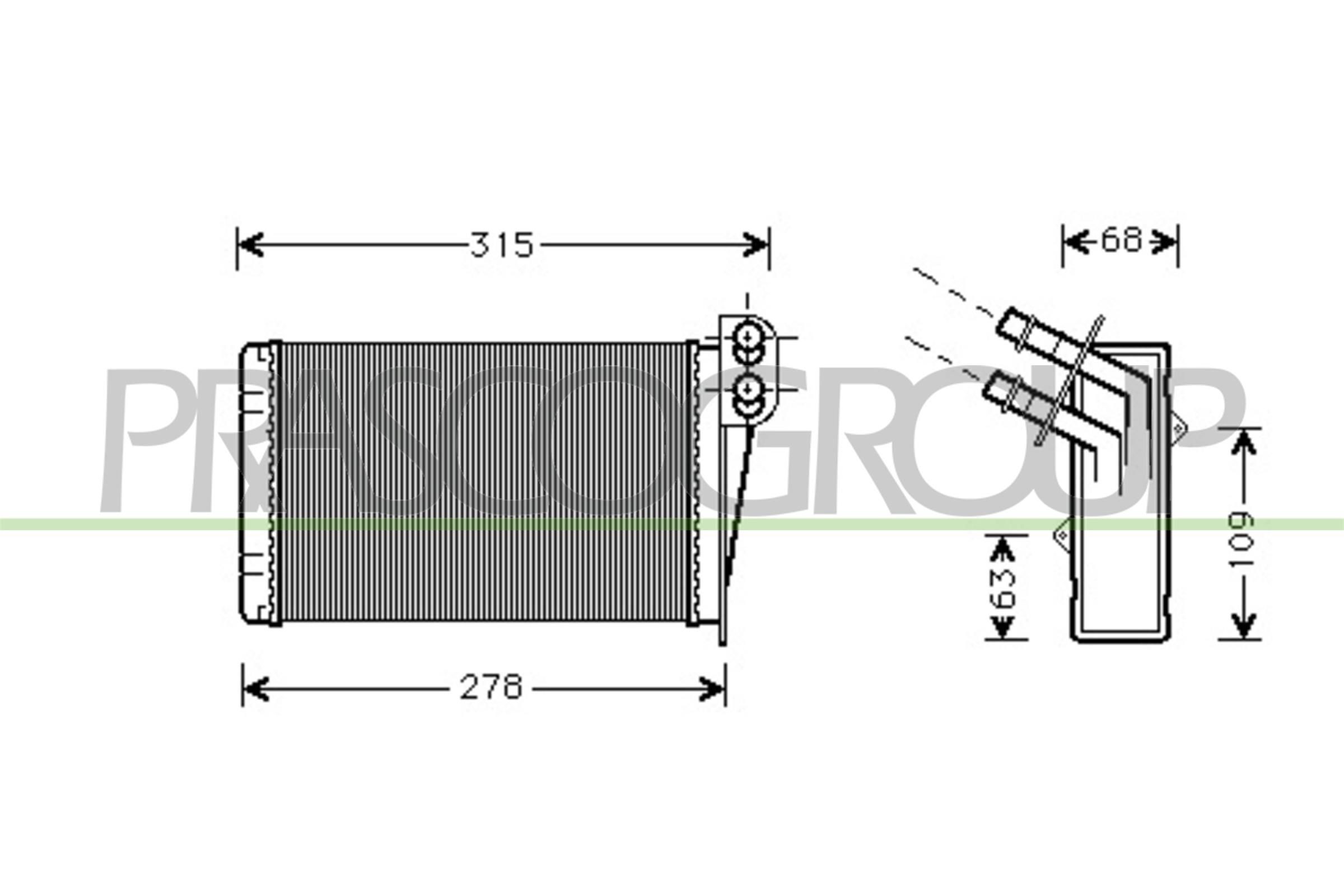 PRASCO Heater matrix Article number: RN320H001 cheaply