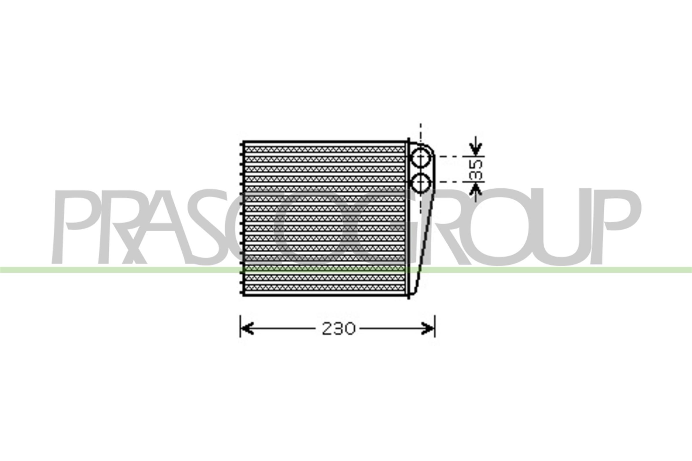 PRASCO Heater matrix Article number: VG055H001 cheaply