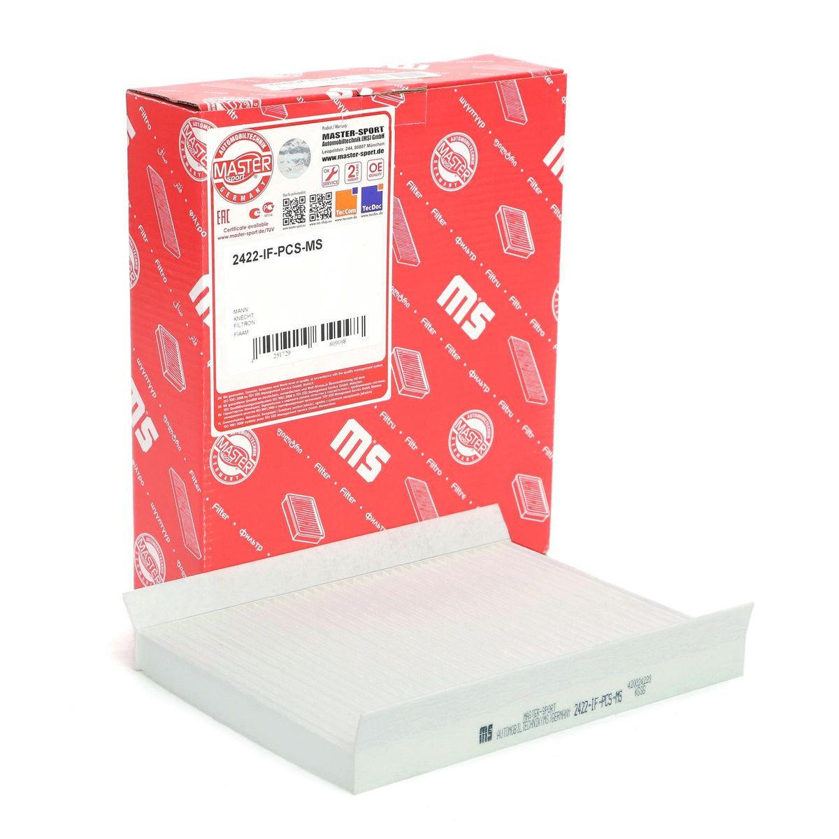 MASTER-SPORT Pollen filter Article number: 2422-IF-PCS-MS cheaply