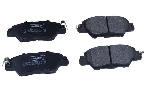 MAXGEAR Piduriklotsid Artikli number: 19-3671 soodsalt