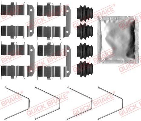 QUICK BRAKE 109-0094 Monteringssæt til bremseklodser T-CROSS 1.0 TSi (CHZL, DKLA) 95 HK Benzin
