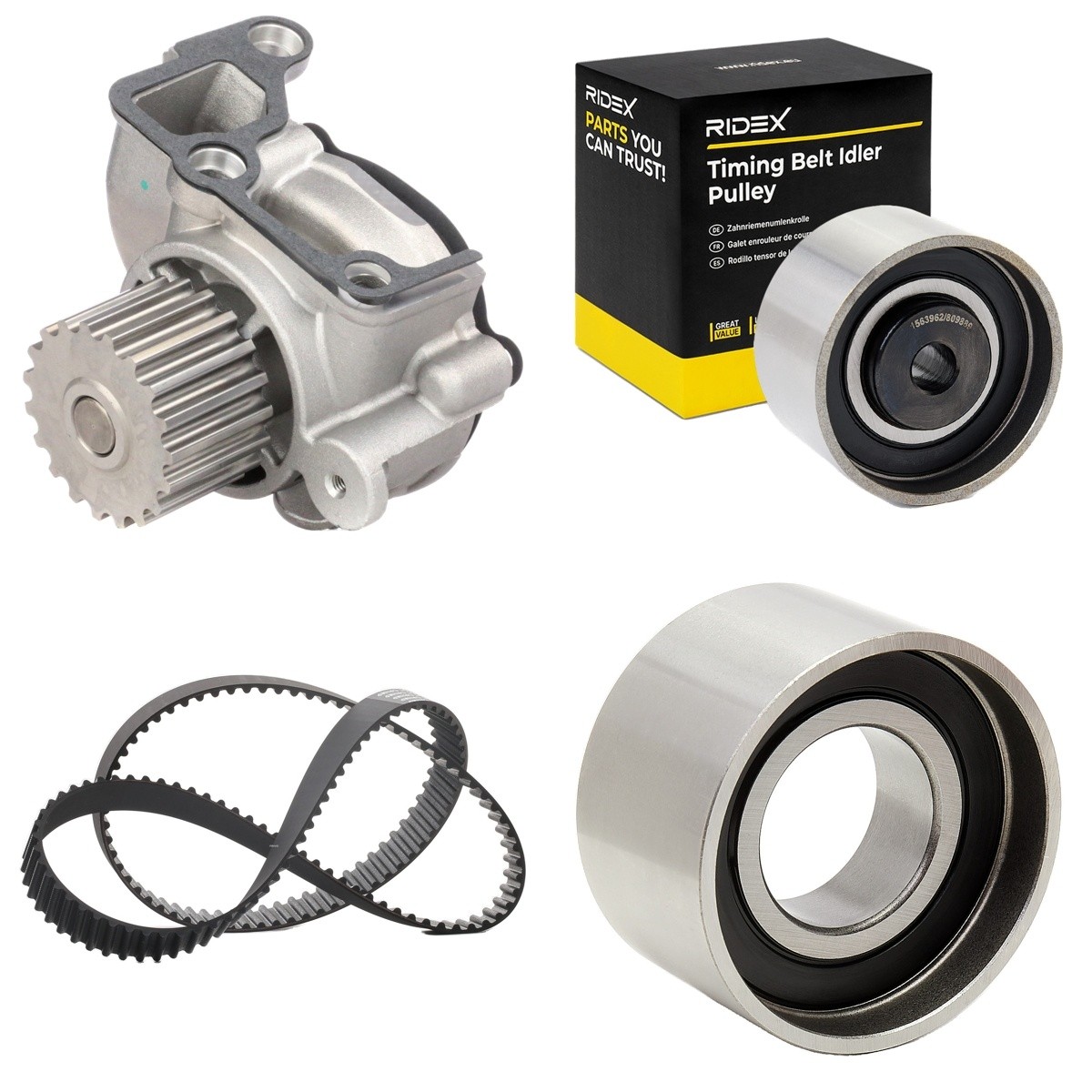 RIDEX Water pump and timing belt kit Article number: 3096W0316 cheaply