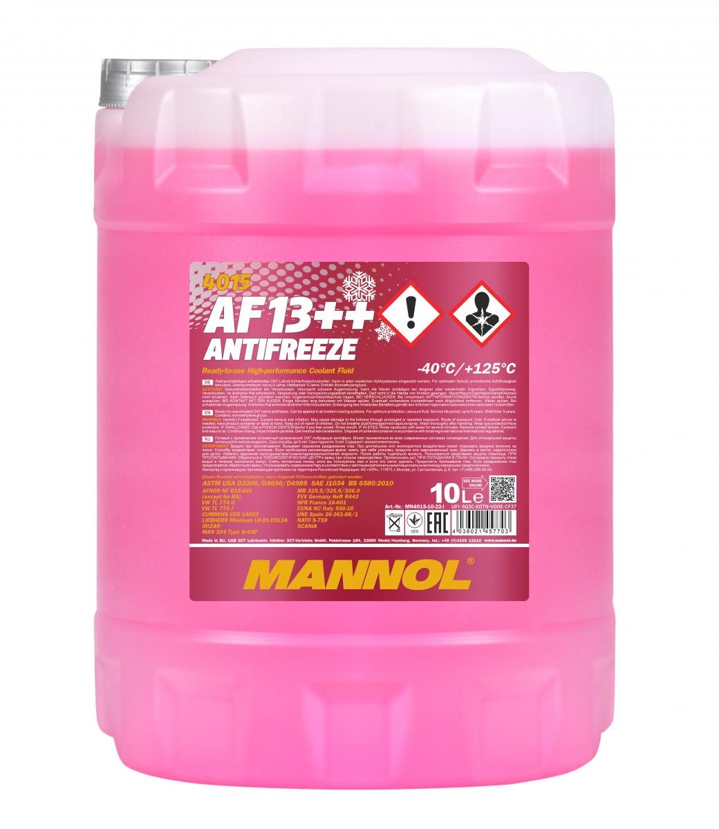 MANNOL MN4015-10 Frostvæske A6 2.8 FSI 210 HK Bensin 2011