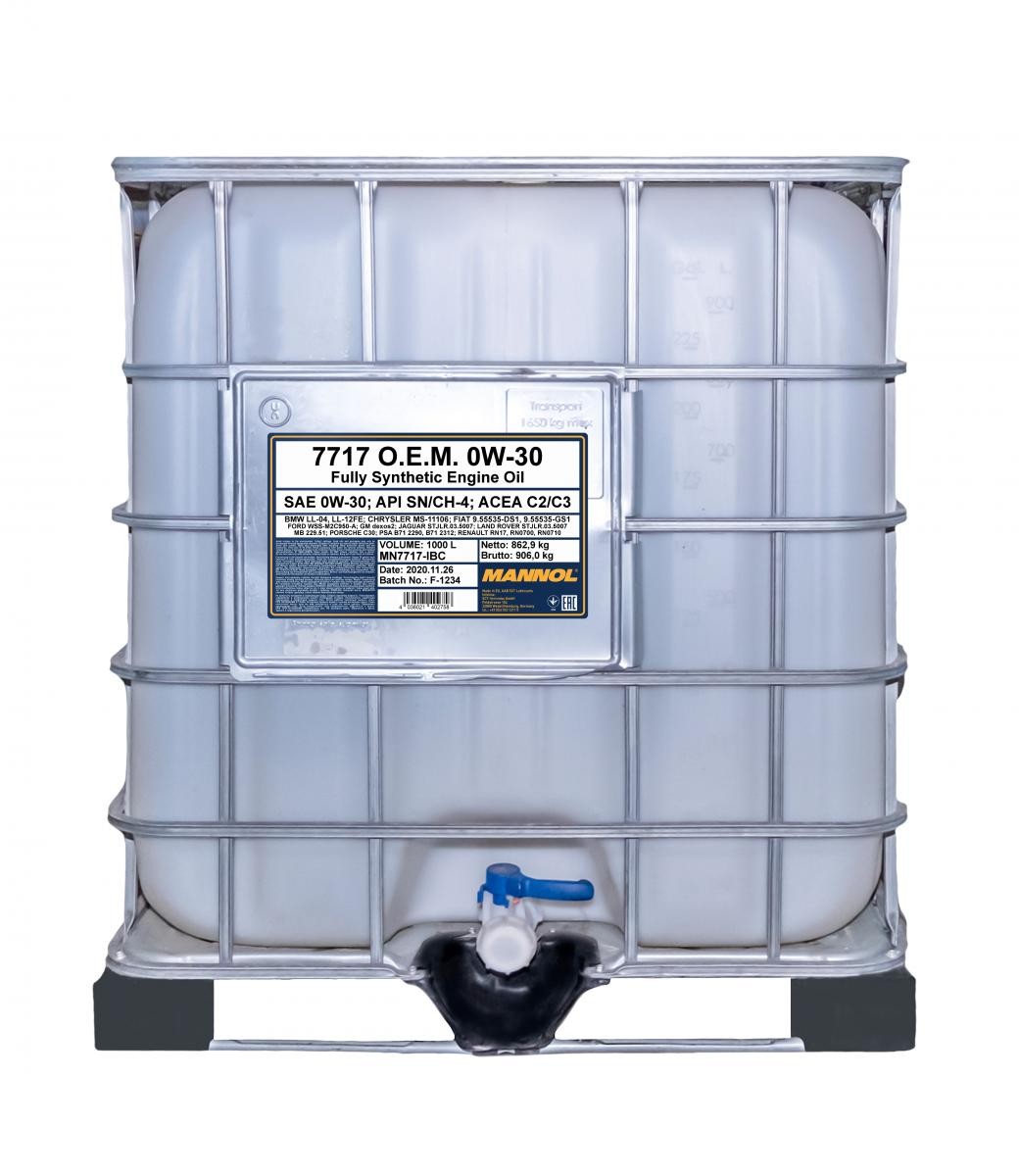 MANNOL Engine oil O.E.M. Article number: MN7717-IBC cheaply