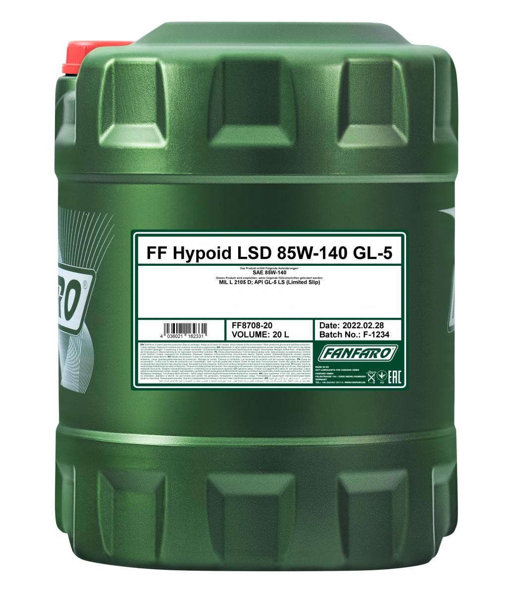 FANFARO Neautomatinės transmisijos alyva LSD prekės numeris: FF8708-20 nebrangu