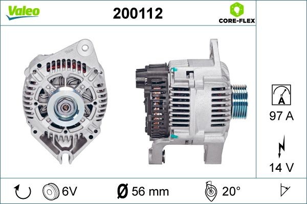 VALEO Generaator Artikli number: 200112 soodsalt
