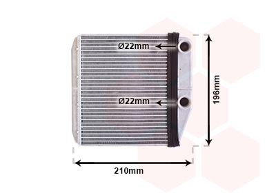 VAN WEZEL Heater matrix Article number: 09006314 cheaply