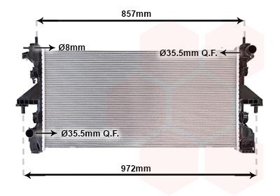 VAN WEZEL Engine radiator Article number: 17012717 cheaply