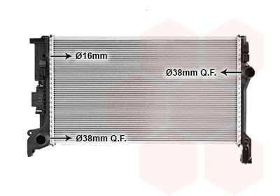 VAN WEZEL Engine radiator Article number: 59012702 cheaply