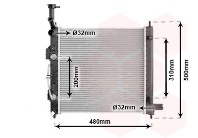 VAN WEZEL Engine radiator Article number: 83012727 cheaply