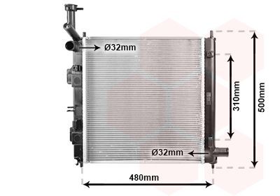 VAN WEZEL Engine radiator Article number: 83012728 cheaply