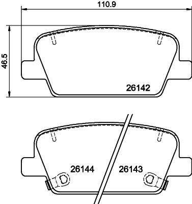MINTEX Stabdžių kaladėlės prekės numeris: MDB4195 nebrangu