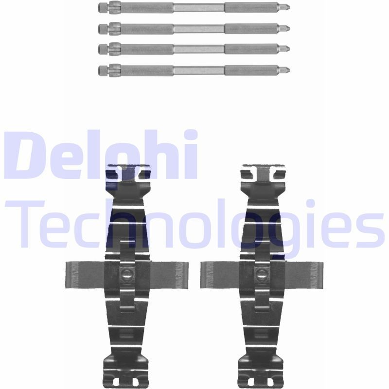 DELPHI LX0674 Monteringssæt til bremseklodser 508 PureTech 131 HK Benzin