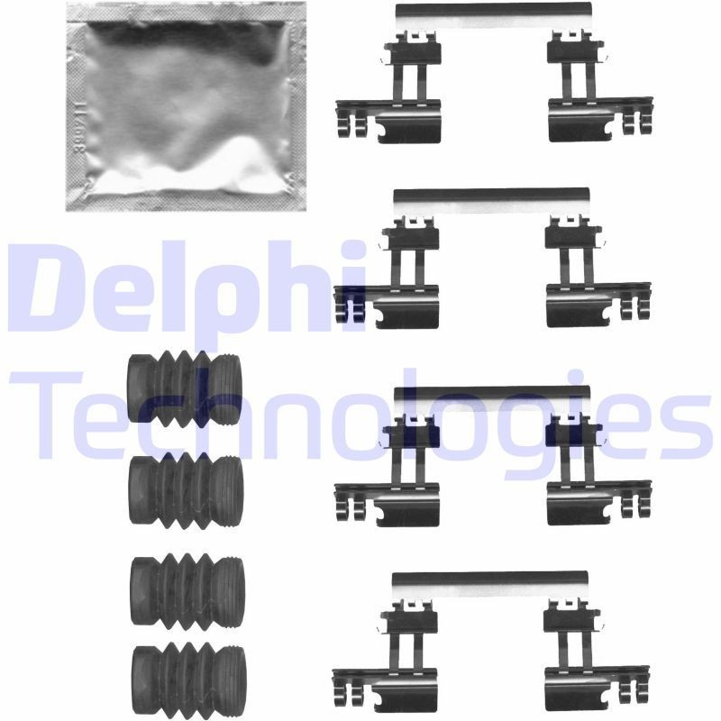 DELPHI LX0679 Monteringssæt til bremseklodser 3 2.2 D 4WD (BM2AS) 175 HK Diesel 2019