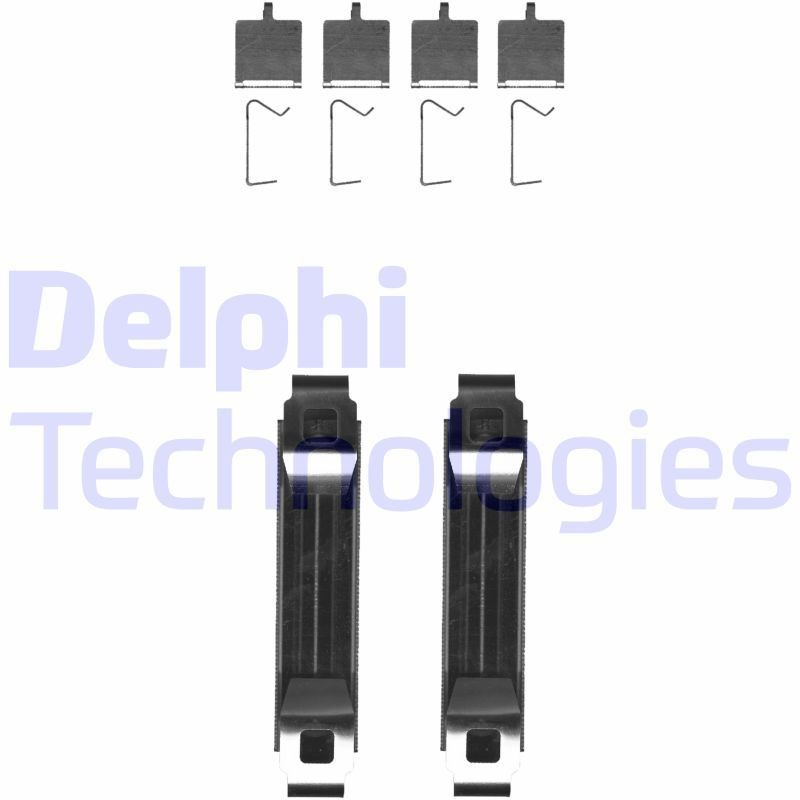 DELPHI LX0681 Lisakomplekt, ketaspiduriklotsid SUPERB 2.0 TDI 190 HP Diisel