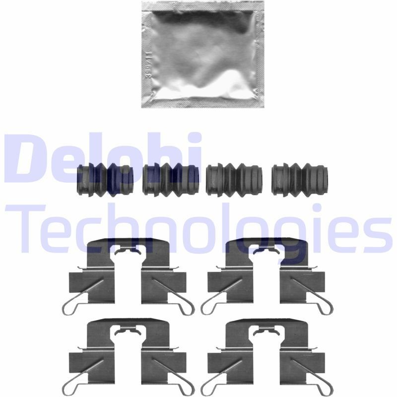 DELPHI LX0696 Monteringssæt til bremseklodser 2 1.5 (DJ2HA) 107 HK Benzin