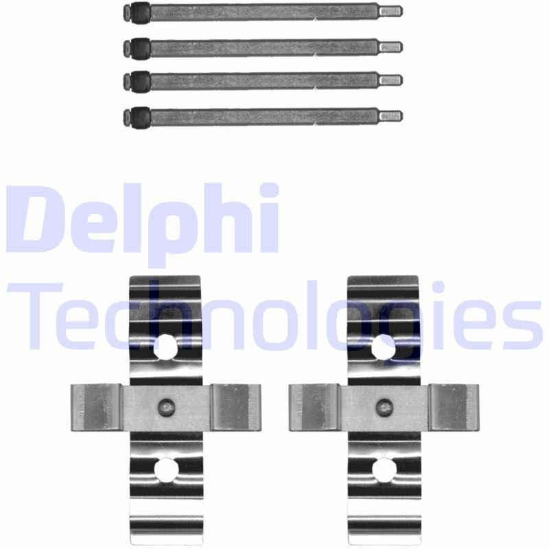 DELPHI LX0702 Monteringssæt til bremseklodser MODEL X P90D AWD 772 HK EL