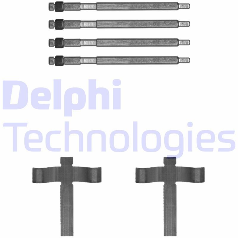 DELPHI LX0707 Monteringssæt til bremseklodser MODEL X P90D AWD 772 HK EL