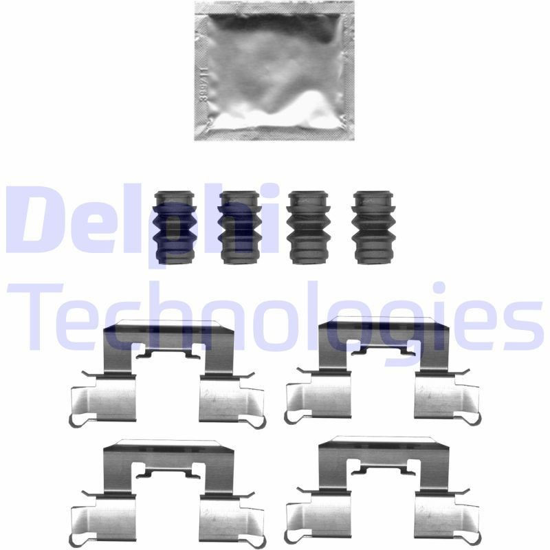 DELPHI LX0710 Monteringssæt til bremseklodser 2 1.5 (DJ2HA) 107 HK Benzin