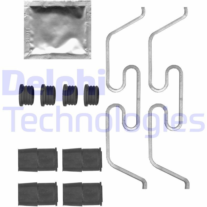 DELPHI LX0719 Lisakomplekt, ketaspiduriklotsid PROACE VERSO 2.0 D4d (MPY6, MPY5) 177 HP Diisel