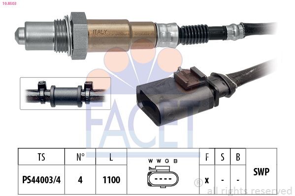 FACET Lambda sensor Article number: 10.8503 cheaply