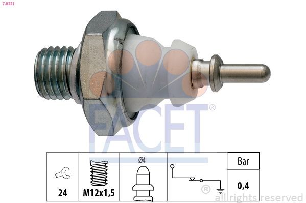 FACET Oil Pressure Switch Article number: 7.0221 cheaply