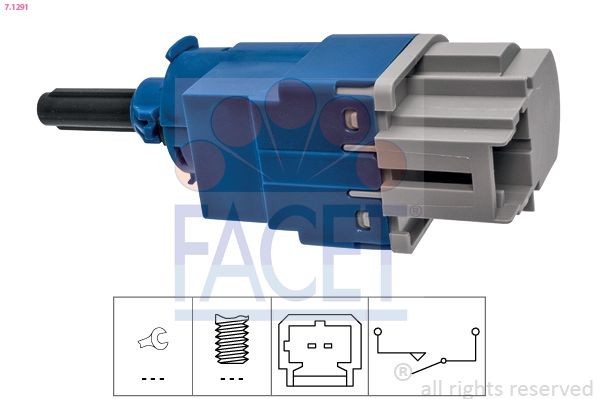 FACET Switch, clutch control (cruise control) Article number: 7.1291 cheaply