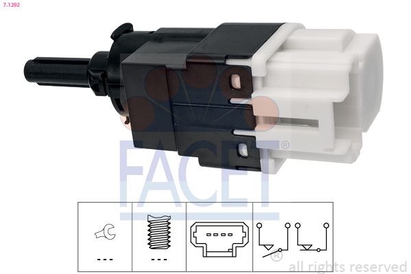 FACET Brake Light Switch Article number: 7.1292 cheaply