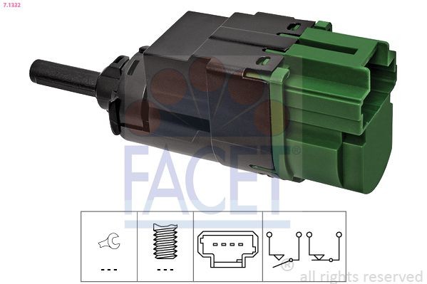 FACET Brake Light Switch Article number: 7.1332 cheaply