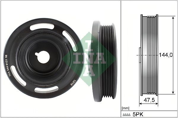 INA Crankshaft pulley Article number: 544 0121 10 cheaply