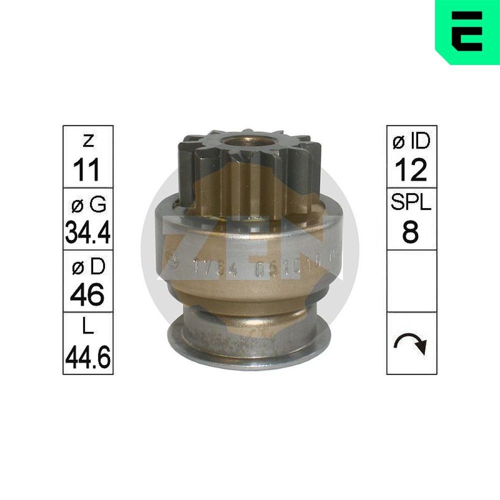 ERA Freewheel Gear, starter Article number: ZN1764 cheaply