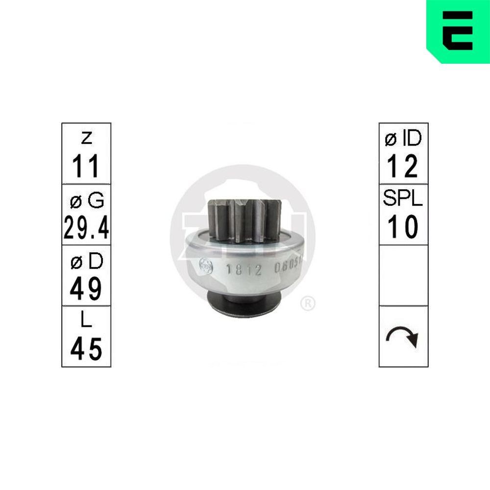 ERA ZN1812 Vabajooks, starter C5 2.2 HDi (RE4HPE, RE4HP2, RE4HRE, RE4HR2) 163 HP Diisel 2008