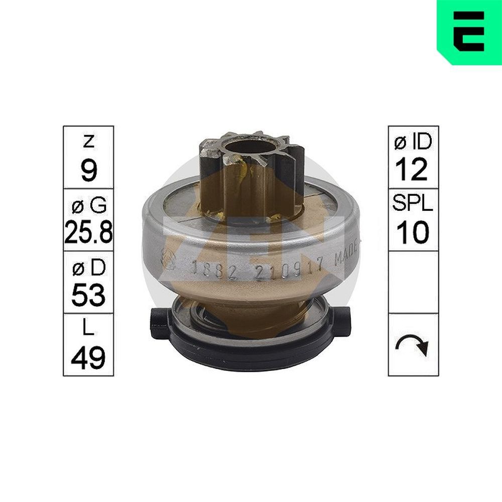 ERA Freewheel Gear, starter Article number: ZN1882 cheaply