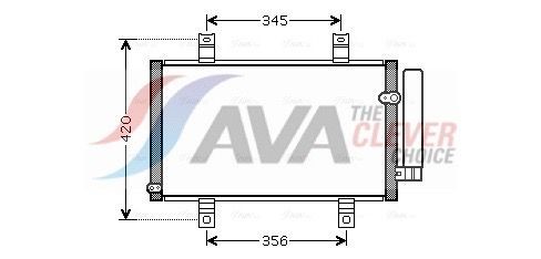 AVA COOLING SYSTEMS Engine radiator Article number: LA2038 cheaply