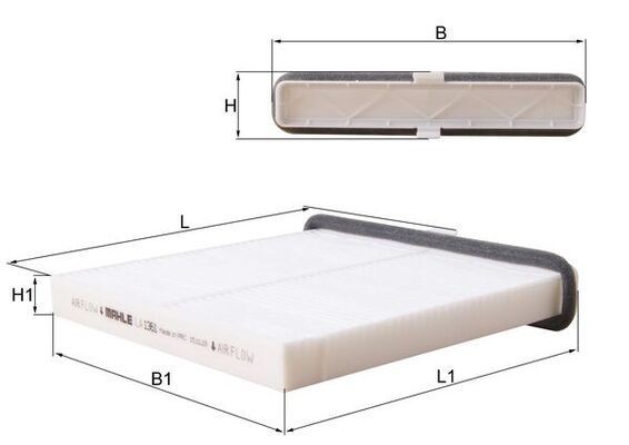 MAHLE ORIGINAL Pollenfilter Varenummer: LA 1361 billige