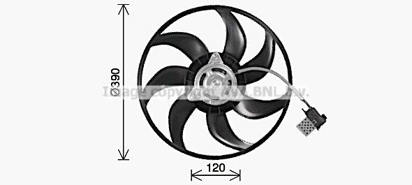 PRASCO Fan, radiator Article number: OL7714 cheaply